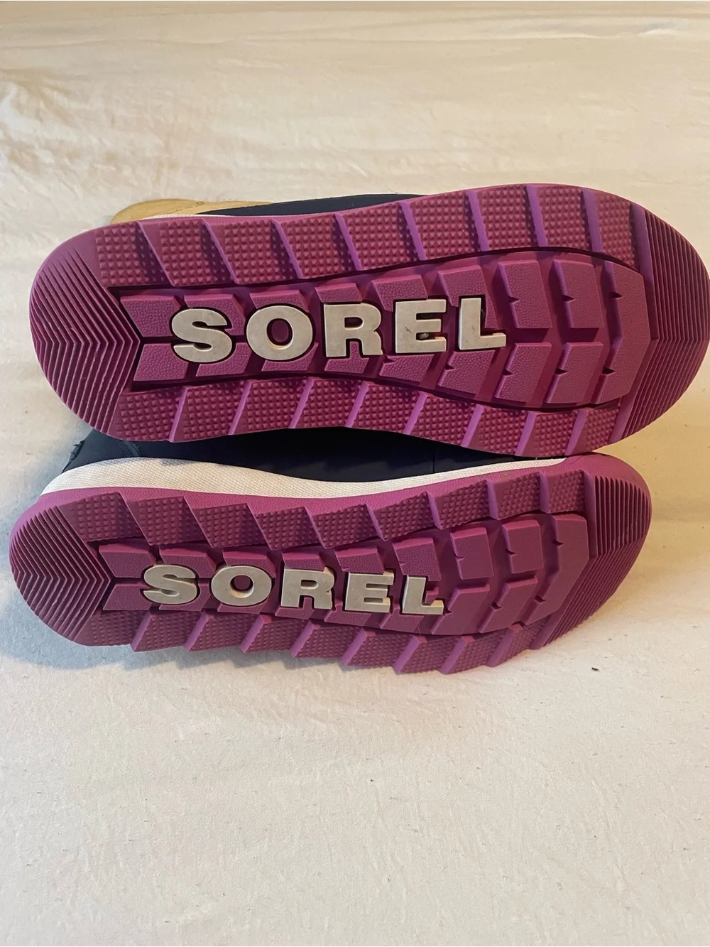 Sorel Kids Tan, Pink & Navy Waterproof Boots